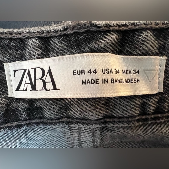 Zara denimwear Men’s gray wash Jeans/size 34 - Picture 5 of 9